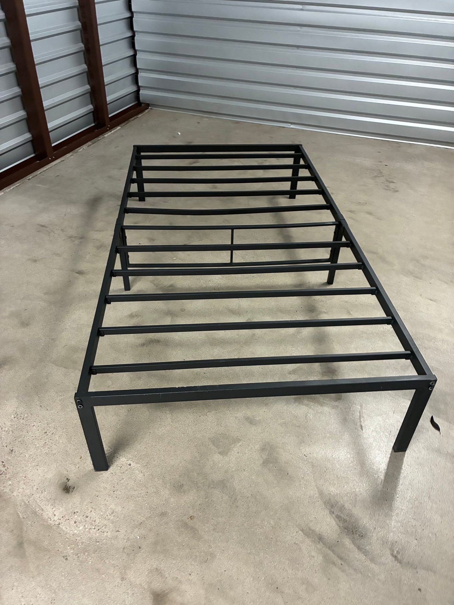 Folding twin bed frame