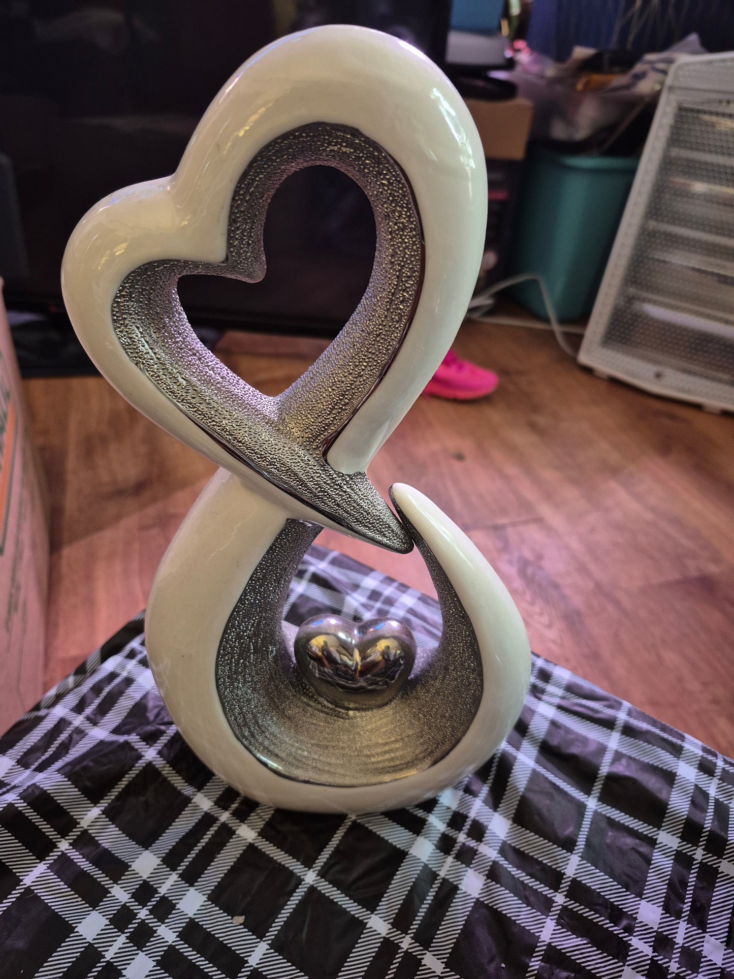 Modern Decorative Sculptures – Heart, Knot, Love & Orb Set