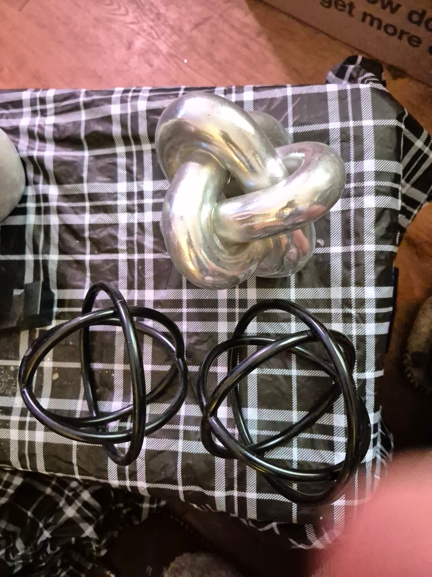 Modern Decorative Sculptures – Heart, Knot, Love & Orb Set