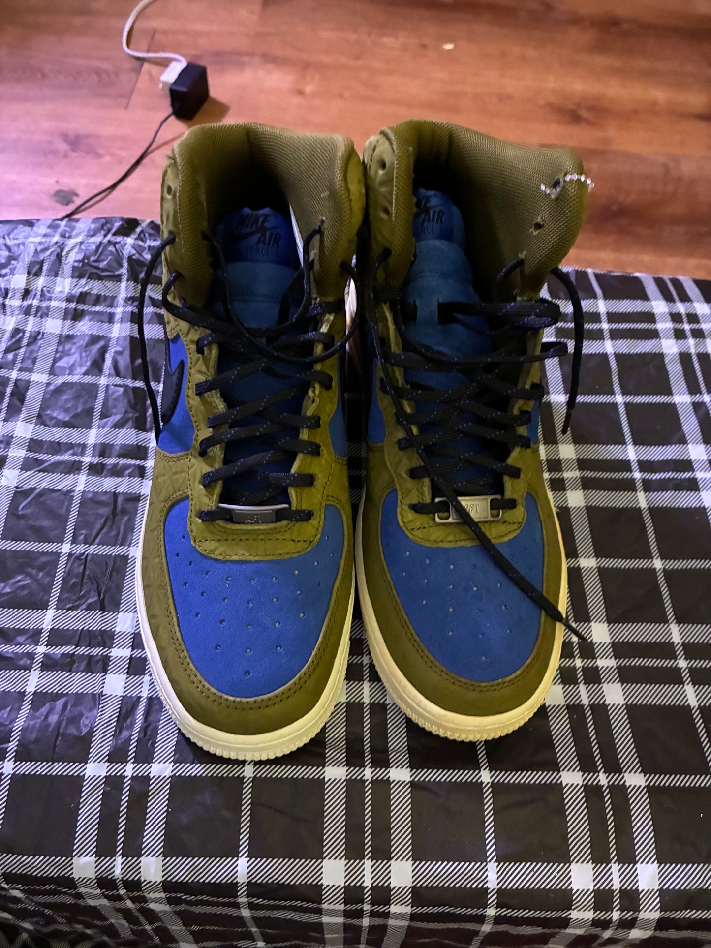 Tri colored Nike Air Force ones