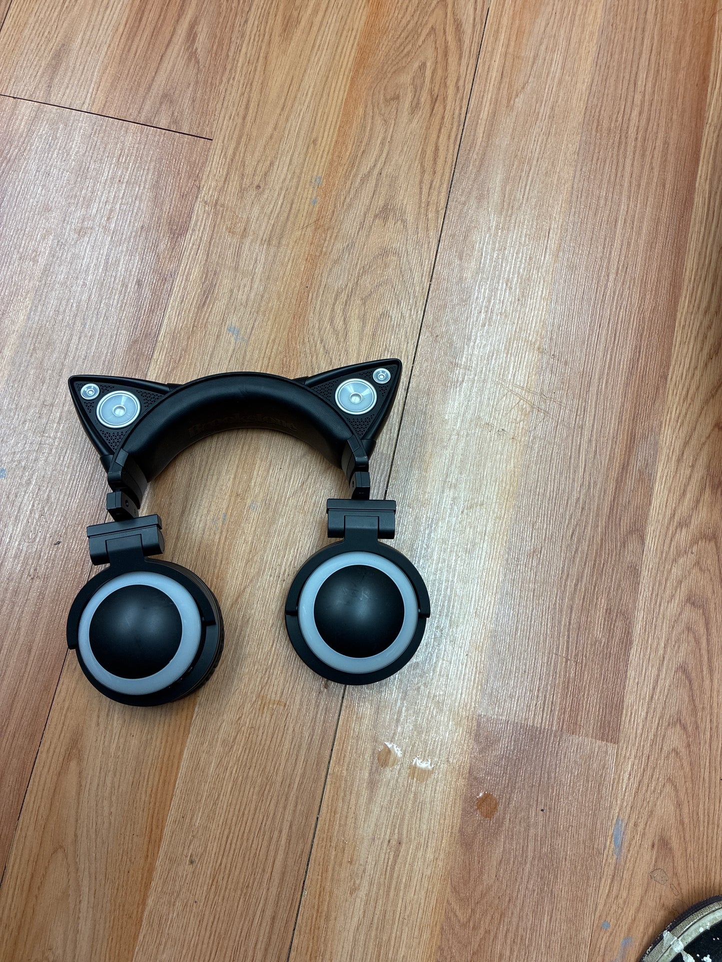 cat ear style headphones
