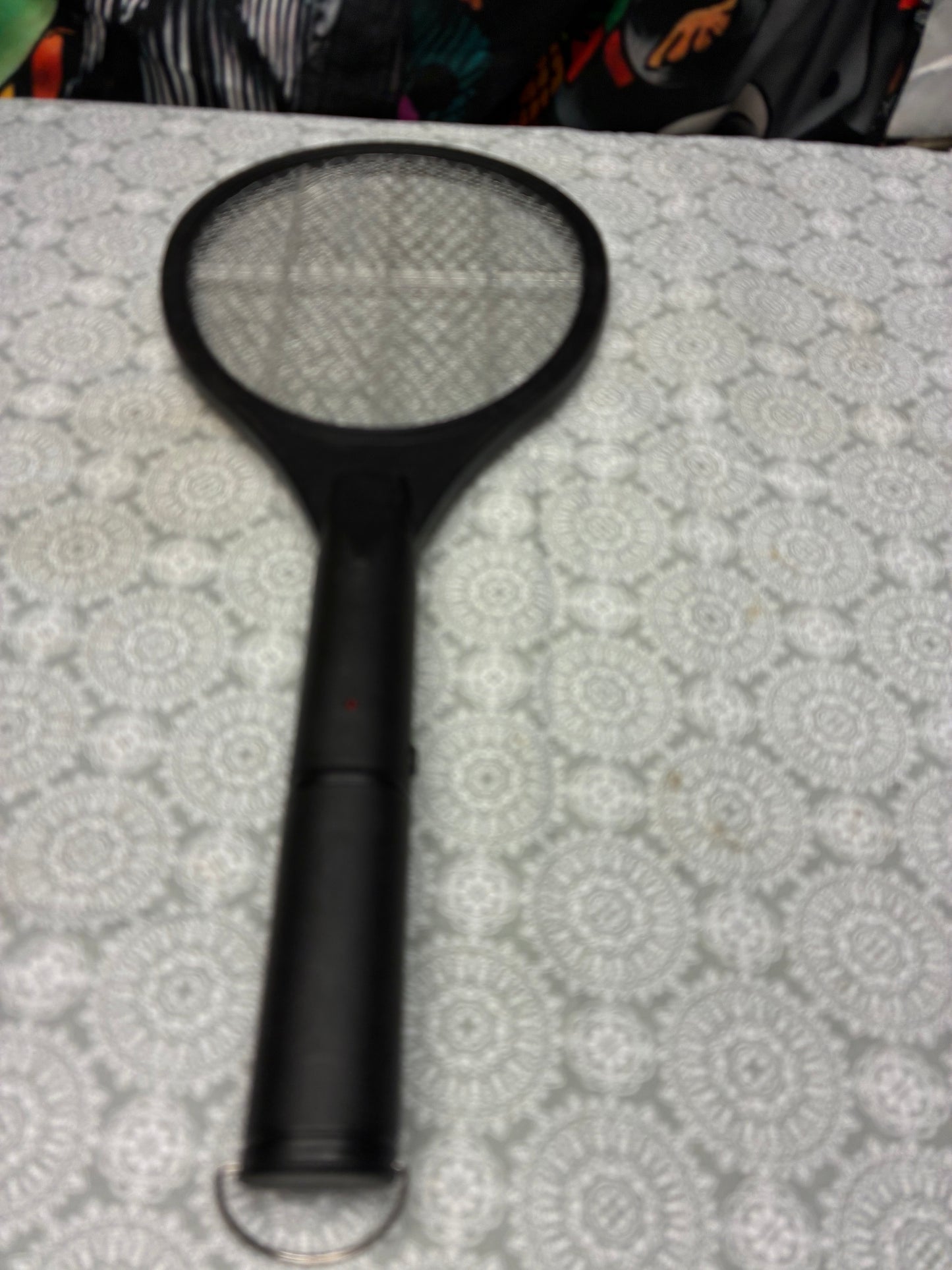 Tennis racket electric fly swatter