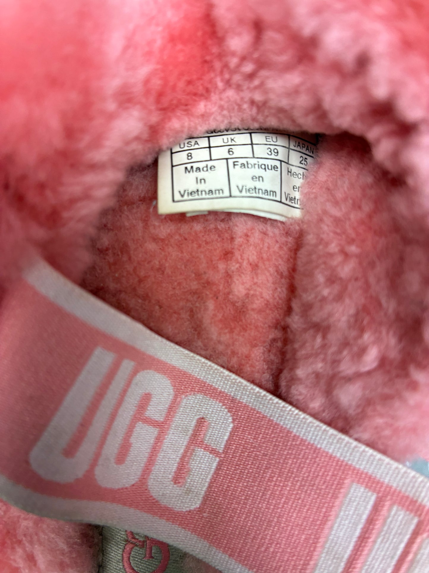 Women’s Ugg fuzzy slippers