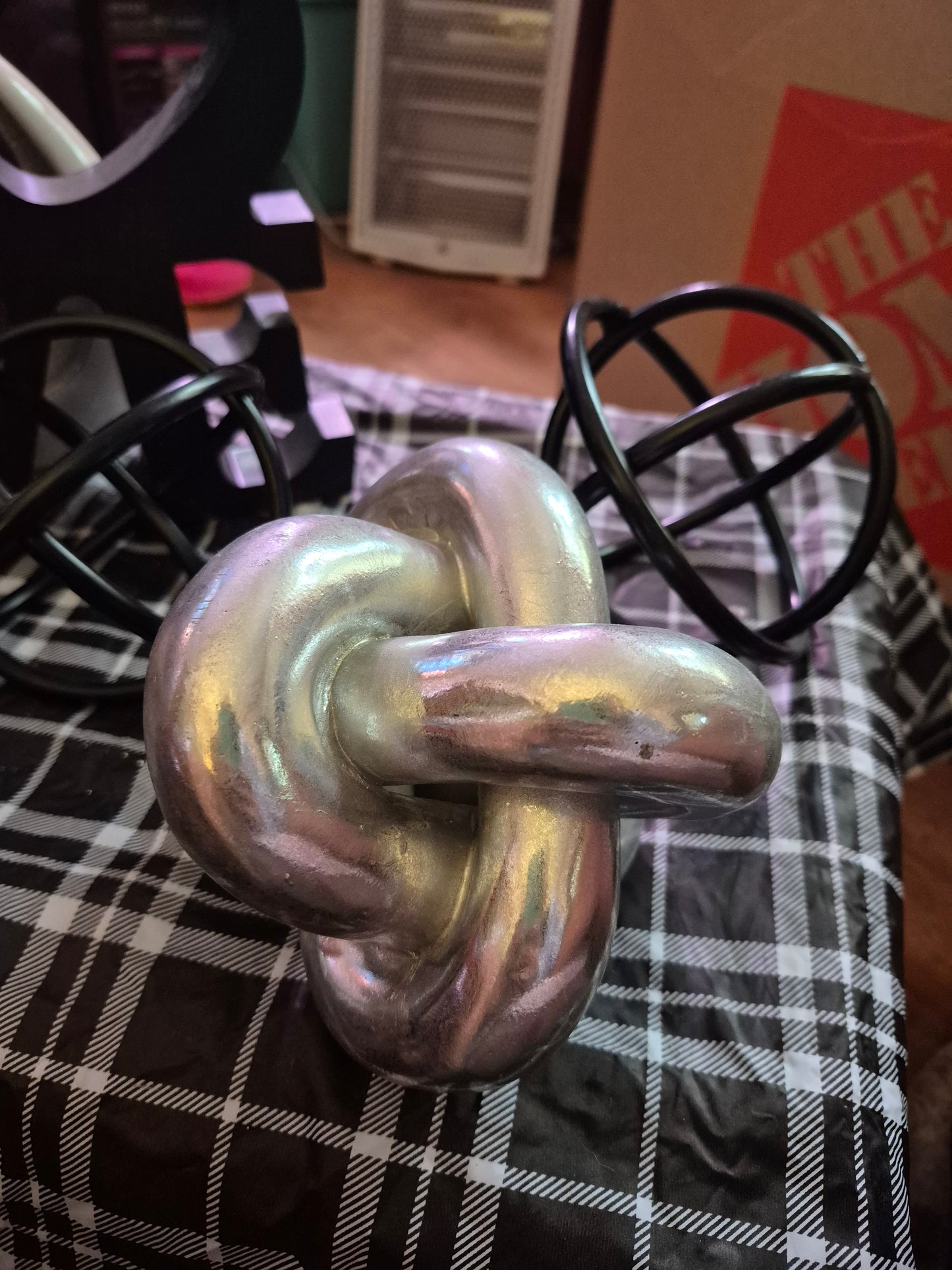 Modern Decorative Sculptures – Heart, Knot, Love & Orb Set